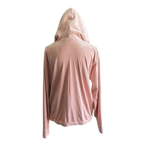 FILA-PINK VELOUR HOODIE-SIZE XXL - Picture 7 of 10